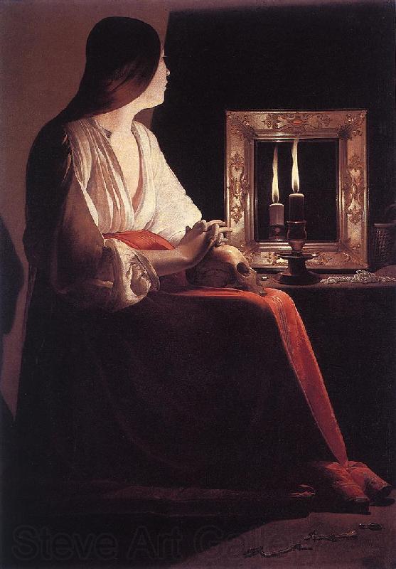 LA TOUR, Georges de The Penitent Magdalen s Norge oil painting art